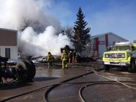 Semi crashes into tire shop, gas pumps in Glaslyn